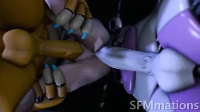 Vanessa Gets Double-Teamed by Freddy and Silver Freddy