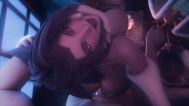 'Miko's tight pussy getting fucked from behind'