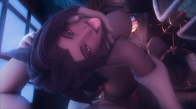 'Miko's tight pussy getting fucked from behind'