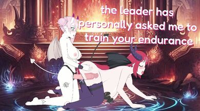 'Temptress of the Gym: Succubus Struggles Against Lust Cupid'