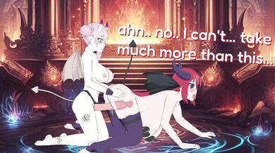 'Temptress of the Gym: Succubus Struggles Against Lust Cupid'