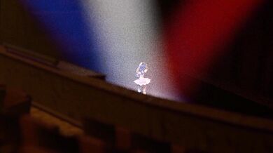 'Busty Ballora after her intense dance performance'