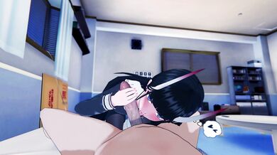 "Japanese schoolgirl's naughty night with her teacher in the classroom"