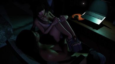 "Sensuous Asian Assistant Giving Her Boss A Sultry Foot Job"