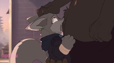 "Sexy Asian schoolgirl gets fucked in the ass by a giant dildo while she sucks on her Uwu plushie."