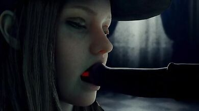 Rosemary Winters: Deepthroating Dildo or Rosemary Winters: Filling Her Throat With a Dildo