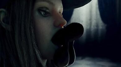 Rosemary Winters: Deepthroating Dildo or Rosemary Winters: Filling Her Throat With a Dildo