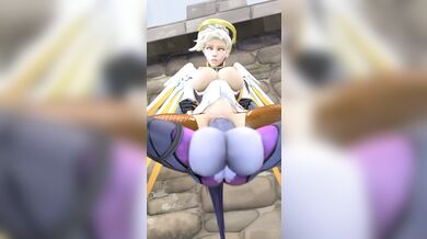 "Bruceyboi654's Futa Cumflation with Mercy, X and Widowmaker"