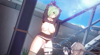 "Emo Mumei and Goth Fauna indulge in some naughty fun together (1/3)"