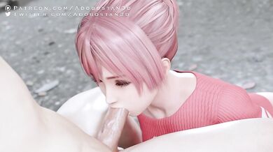 'One-on-one with Honoka! She's on her knees, taking Alley's cock in her mouth while he fucks her throat. No sound, just pure pleasure!'