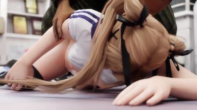 "Busty blonde babe Marie Rose loves getting fucked hard on her huge tits while she sucks on a giant dildo in the HMV store!"