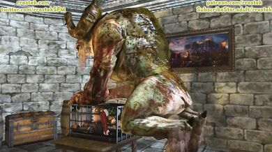'Bravely Default: Triss and Merigold Captured and Roughly Fucked by a Monstrous Creature'