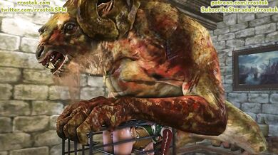 'Bravely Default: Triss and Merigold Captured and Roughly Fucked by a Monstrous Creature'