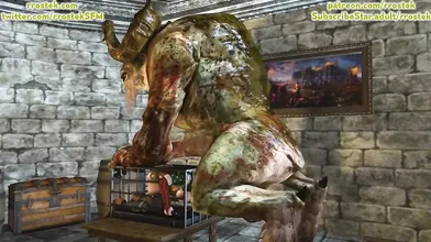 'Bravely Default: Triss and Merigold Captured and Roughly Fucked by a Monstrous Creature'