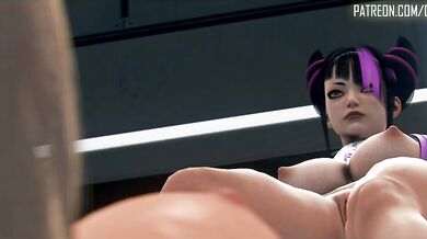 "Street Fighter x Halo: Alien Fighter - Futanari Animation (DominotheCat)"