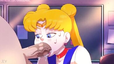"Reborn as a Sex Toy! Sailor Moon's Blowjob Odyssey with the Orange Peeler"