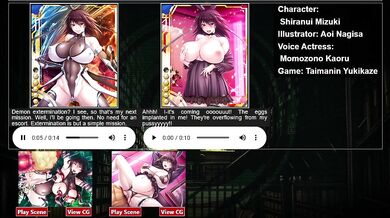 "[Abominable Memories] Shiranui Mizuki H-Scene Bonus Footage (Taimanin Asagi Battle Arena)"