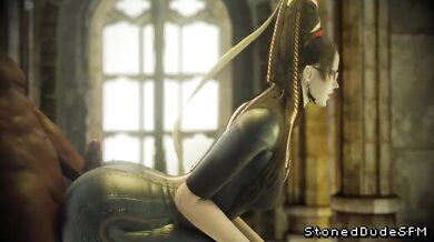 Bayonetta's Anal Lube Job