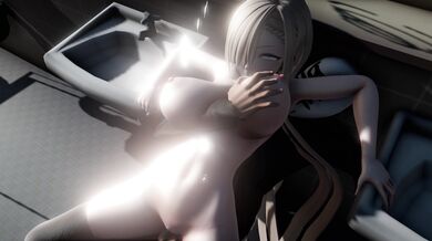A horny Asuna is being fucked silly in knee socks by a sexy Colonel Pichu.