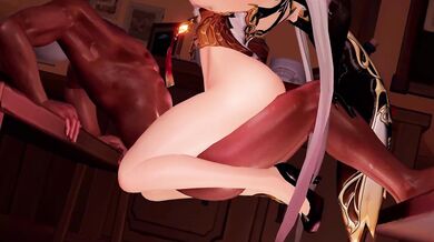 'Tsunade Dildo Insertion Lube Apply Splashing '