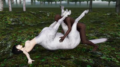 "A Centauress Gets Double Penetrated by a Black Stallion"