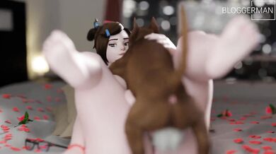 'MILF Teases Her Furry Friend with a Lesson in Love Making'