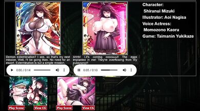 "The [Insatiable] Memories of Shiranui Mizuki - H-Scene 02 (Taimanin Asagi Battle Arena ENG)"