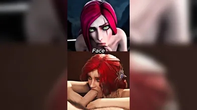 'Katarina vs Triss Merigold (The Wheel) - The Sexy Hentai Porn Adventures of Two Badass Brawlers'