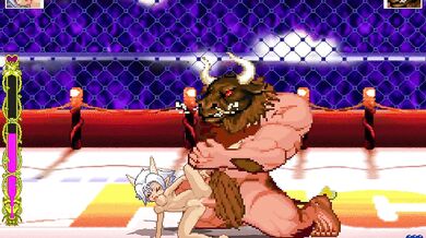 'Minotaur Defiles Grizelda'