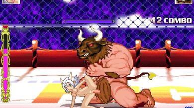 'Minotaur Defiles Grizelda'