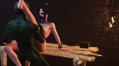 "The Lustful Adventures of Kitana and the Mischievous Goblins on a Fucking Table"