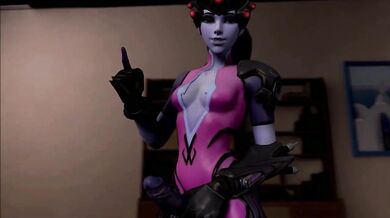 'Mrs. Widowmaker's First Time with a Futa and Her Small Cock Tease'