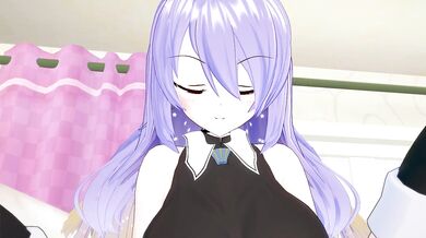 'Ecchi Hentai PORN - Moona and Hoshinova's Hololive Show with Monster Cumshot! [Japanese]'