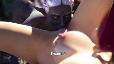 "The Hungry Drow Princess's Lustful Taste for Elven Pussy"