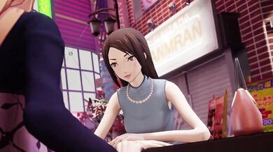 'Chihaya and Mika's Secret Footjob with Futa Cock!'