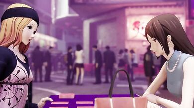 'Chihaya and Mika's Secret Footjob with Futa Cock!'