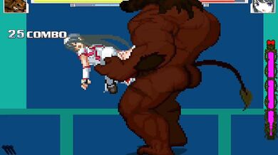 The Mighty Minotaur Battles Senna Kō, a Cybernetic Goddess!