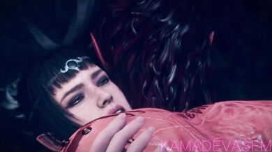 'A night of passion with Shadowheart and Karlach, as they engage in steamy sexual encounters after a wild party.'