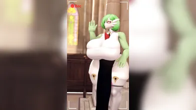 '"Beautiful Futa Guardian Tames Giant Monster and Show Her Huge Penis"
