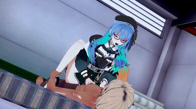 'Mochi's Adventure in Hololive: Mochi and Suisei's Sensual Fantasy'