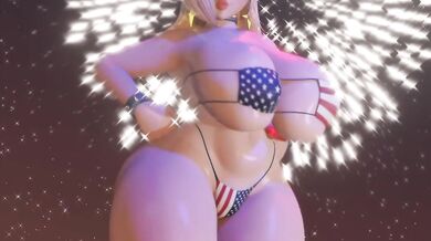 "Celebrating Freedom and Love with Rosalina on the Fourth of July [wyerframeZ]!"