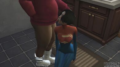 'The Mighty Power of the Supergirl's Huge Cock'