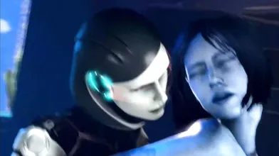 Pornstar Cortana, a miniature AI, seduces you with her seductive moves and sexy voice commands in this erotic PMV (Pornographic Miniature Video).