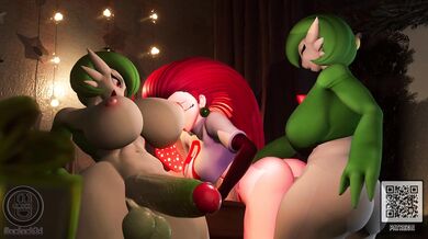 'Gradevoir's Cuckqueening with Jessie and the SM Clock'