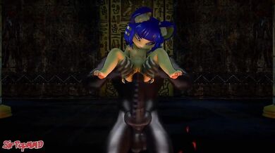 'MMD Mega Monster Dildo - Anal Intrusion with Ankha'