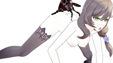 "[Insect] Lisa and Penis Fly Have Fun with Genitals Impacted!"