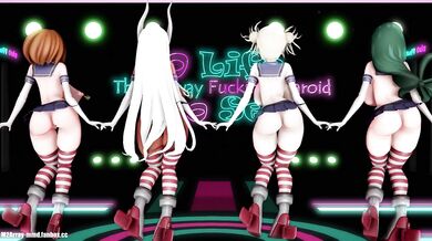 'M2Array MMDs Plus Ghosts Dance, Featuring Ochako x Rumi x Toga x Tsuyu'