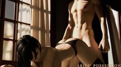 'Tifa's Steamy Encounter with Cloud in the Shower'