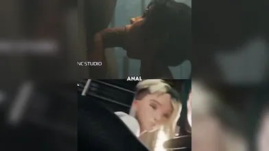Rewritten as: "Lara Croft and Gwen Stacy go head-to-head in a steamy lesbian romp"