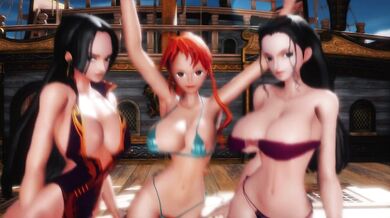 "One Piece Manga Hentai: Luffy and Nami's Ghostly Dance!"